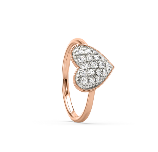 Amy Heart Cluster Diamond Ring