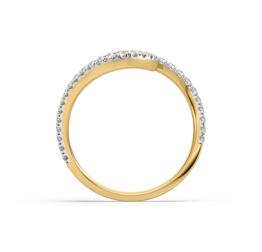 Mayla Curved Diamond Ring