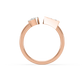 Lydia Open-Arrow Stackable Diamond Ring
