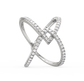 Aurora Criss Cross Diamond Ring