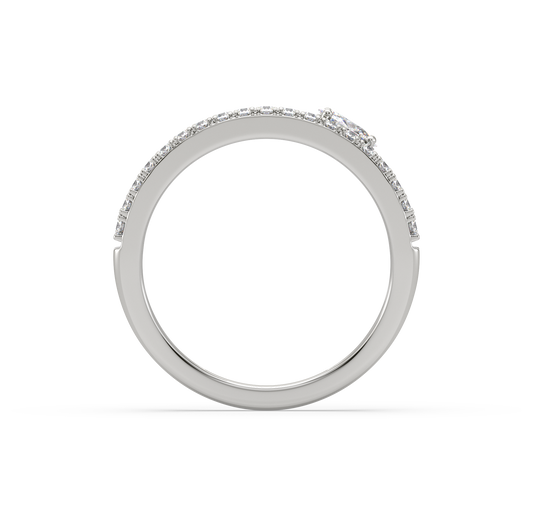 Lucy Oval Solitaire Diamond Ring