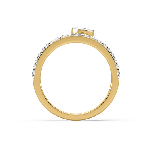 Gia Shooting Star Diamond Ring
