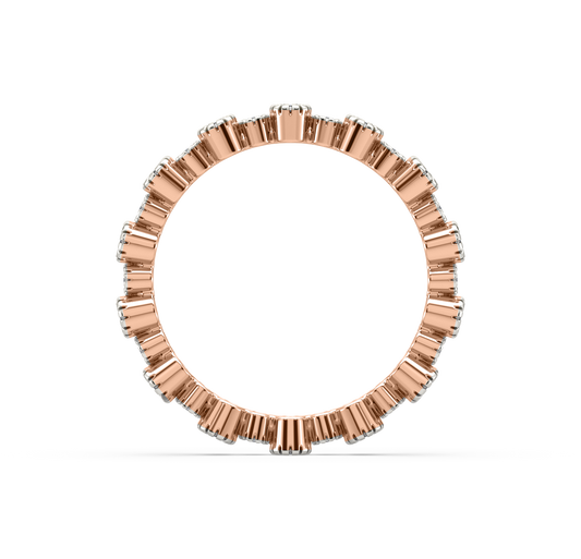 Lily Floral Crown Diamond Band
