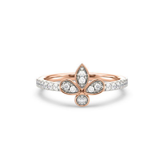 Luna 4-Petal Diamond Ring