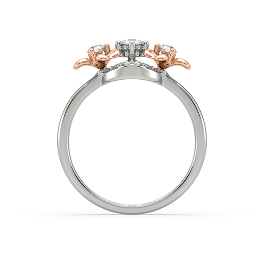 Isabella Floral Orb Diamond Ring