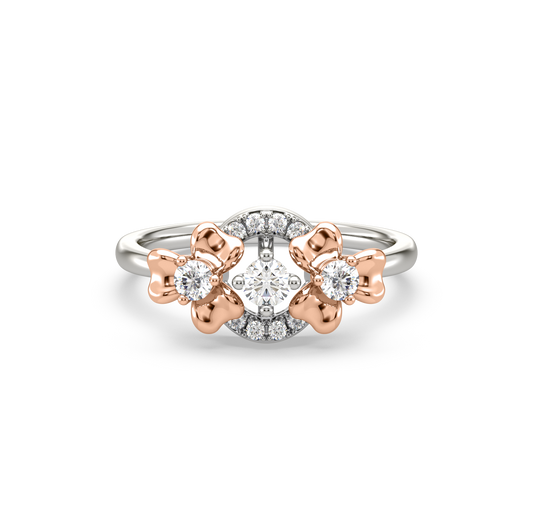 Isabella Floral Orb Diamond Ring