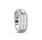 Gemma Three-Line Ornate Ring
