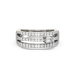 Gemma Three-Line Ornate Ring