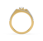 Elise Linear Solitaire Diamond Ring