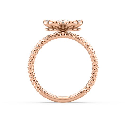 Ariana Classic Flower Diamond Ring