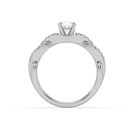 Thea Criss Cross Solitaire Diamond