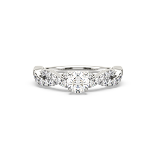 Thea Criss Cross Solitaire Diamond