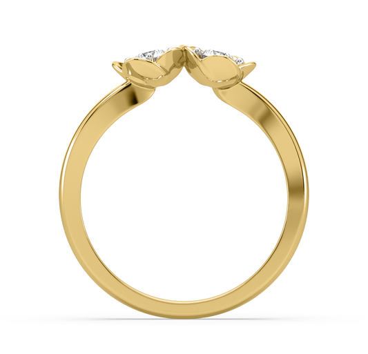 Romina Double Flower Diamond Ring