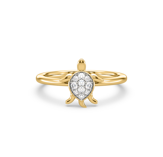Harlee Turtle Diamond Ring