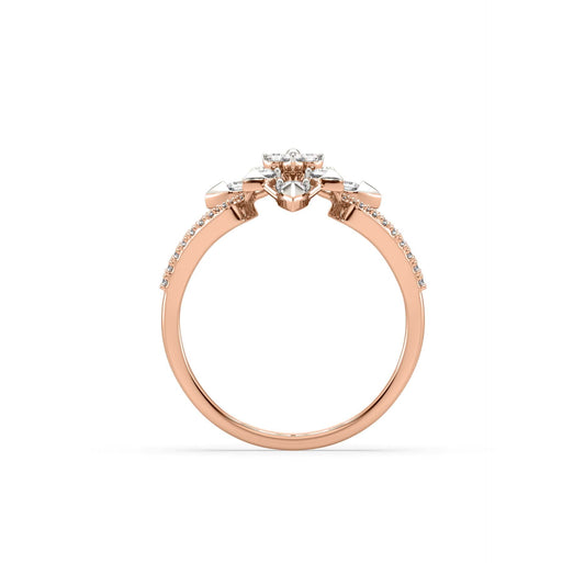 Pringle Flower Diamond Ring