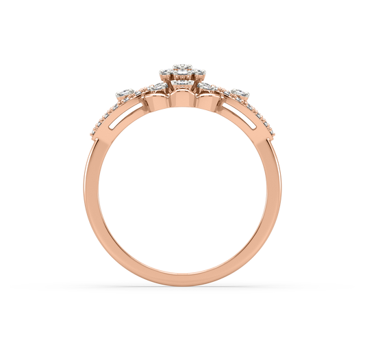 Allisha Flower Diamond Ring