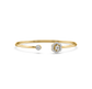 Neesha Flower Diamond Open Bangle