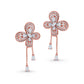 Dangling Butterfly Diamond Earring
