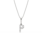 P Alphabet Diamond Pendant