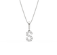 S Diamond Alphabet Pendant