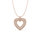 Rachel Heart Diamond Pendant