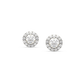 Kyra Halo Solitaire Studs