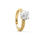 Sienna Flower Solitaire Diamond Ring