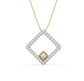Kara Geometric Diamond Pendant