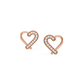 Demi Heart Diamond Earrings