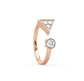 Lydia Open-Arrow Stackable Diamond Ring