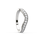 Lily Wave Stackable Diamond Ring