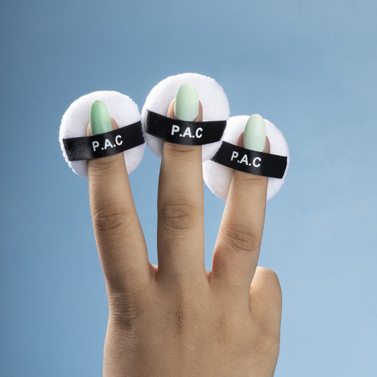 PAC Cosmetics Mini Cotton Puff (Round) (White) (3 Pc)