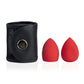 PAC Cosmetics 3D Sponge Set ( Water drop, olive cut ) (2 Pcs) #Color_Red