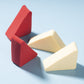 PAC Cosmetics Pressed Sponge (Triangle) (Red, Cream) (4 Pcs)