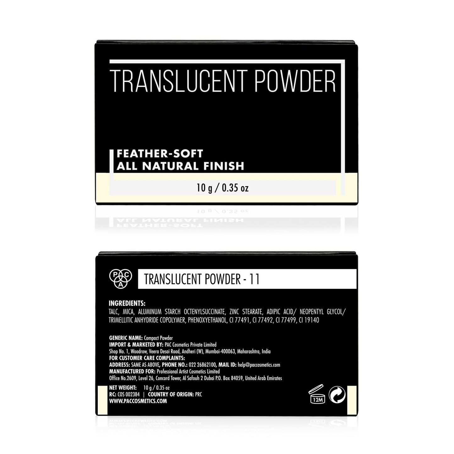 PAC Cosmetics Translucent Powder #Size_10 gm+#Color_11