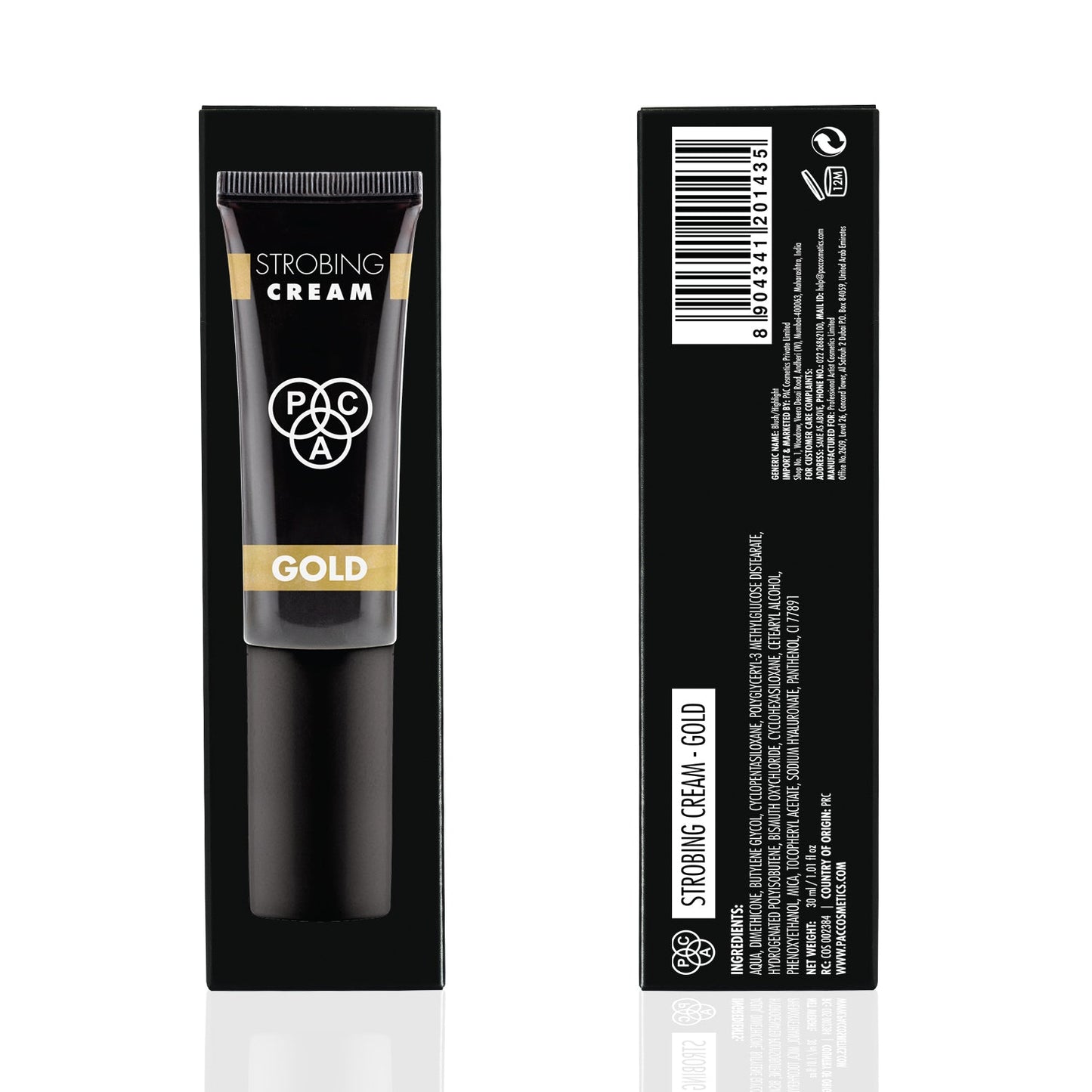 PAC Cosmetics Strobing Cream #Size_30 ml+#Color_Gold