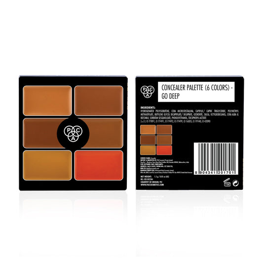PAC Cosmetics Go Concealer X6 (1.5 gm) #Color_Deep