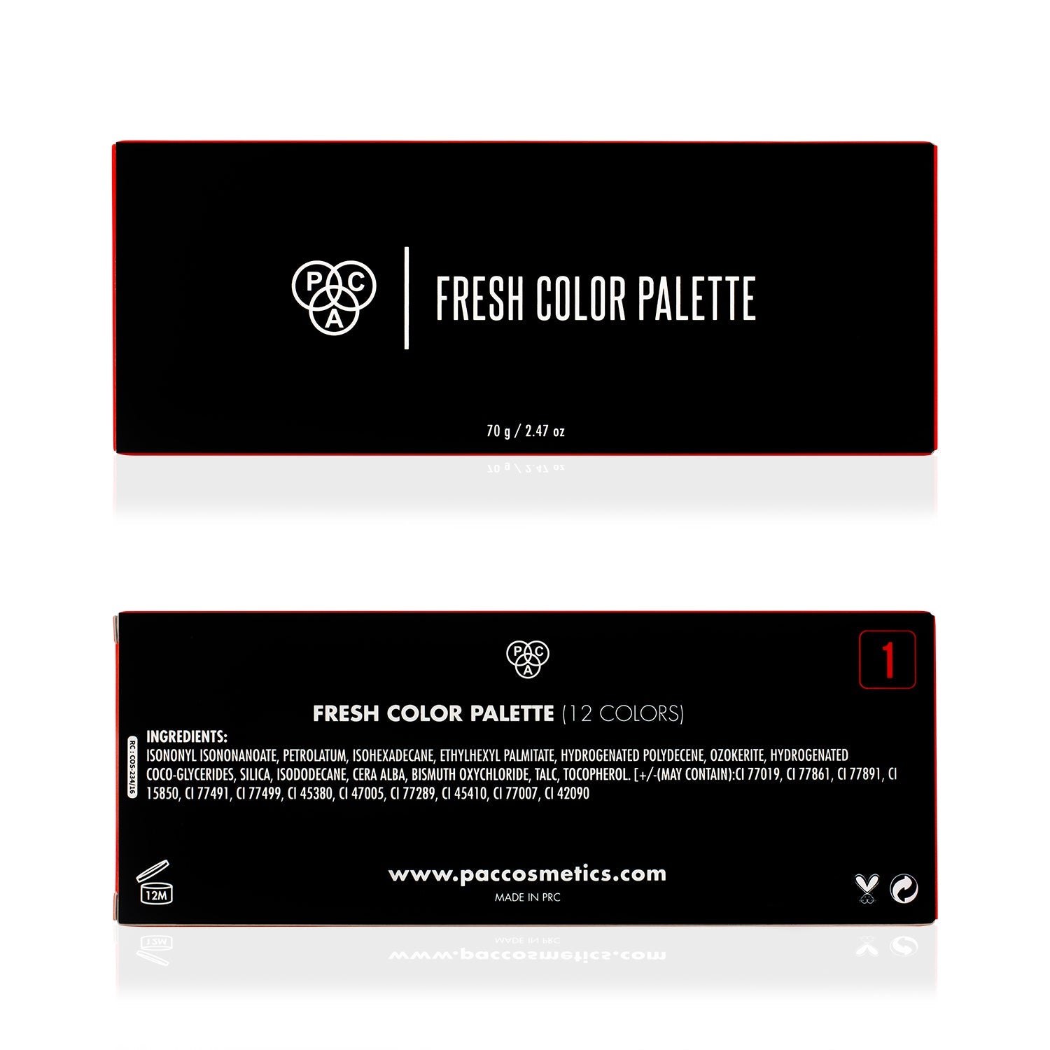 PAC Cosmetics Fresh Color Eyeshadow X12 (70 gm) #Color_Summer Bloom