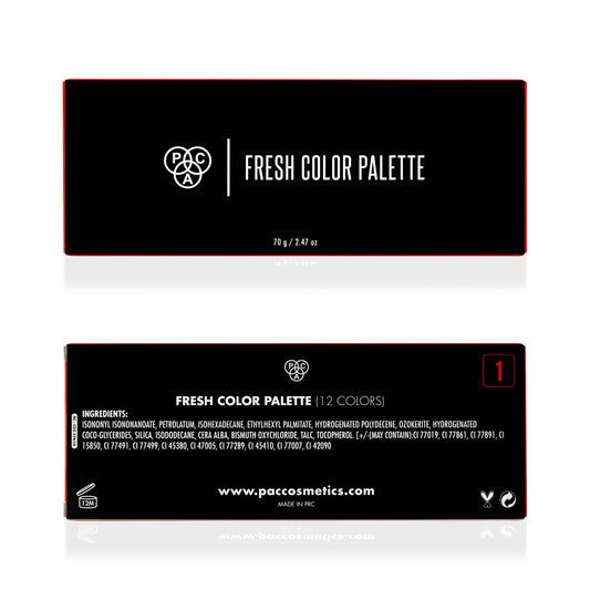 PAC Cosmetics Fresh Color Eyeshadow X12 (70 gm) #Color_Summer Bloom