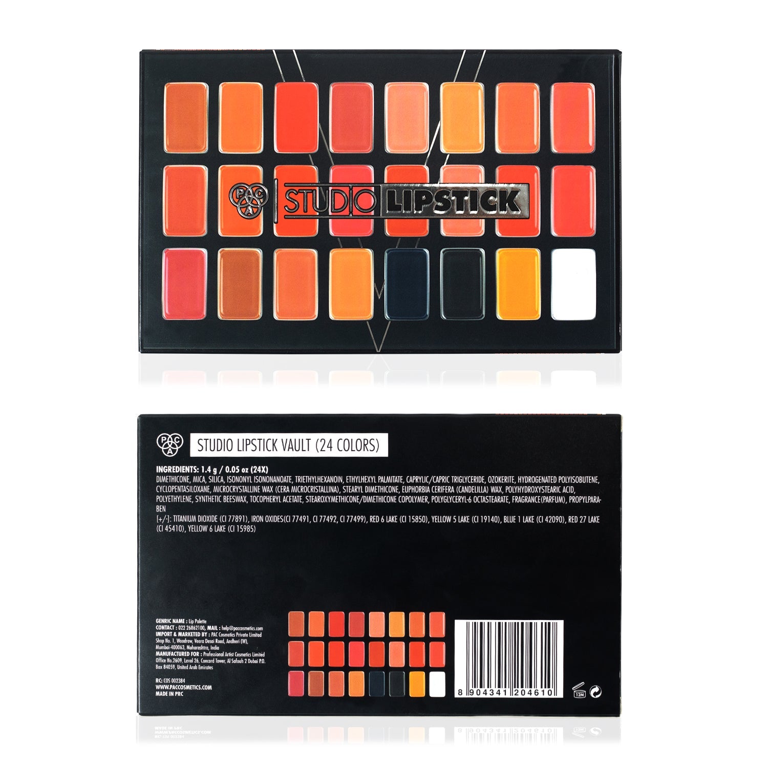 PAC Cosmetics Studio Lipstick Vault X24 (1.4 gm)