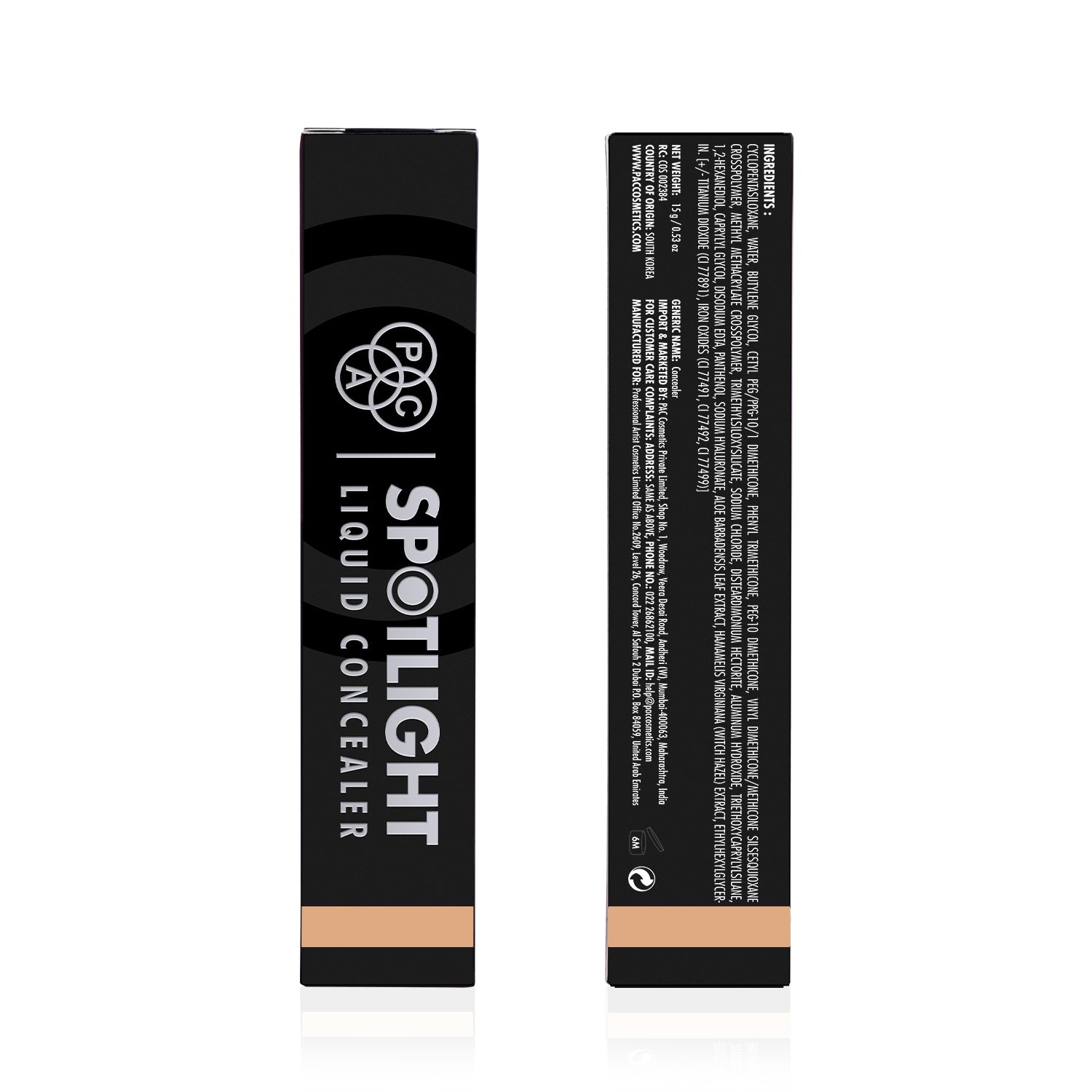 PAC Cosmetics Spotlight Liquid Concealer (15 gm) #Color_Beige