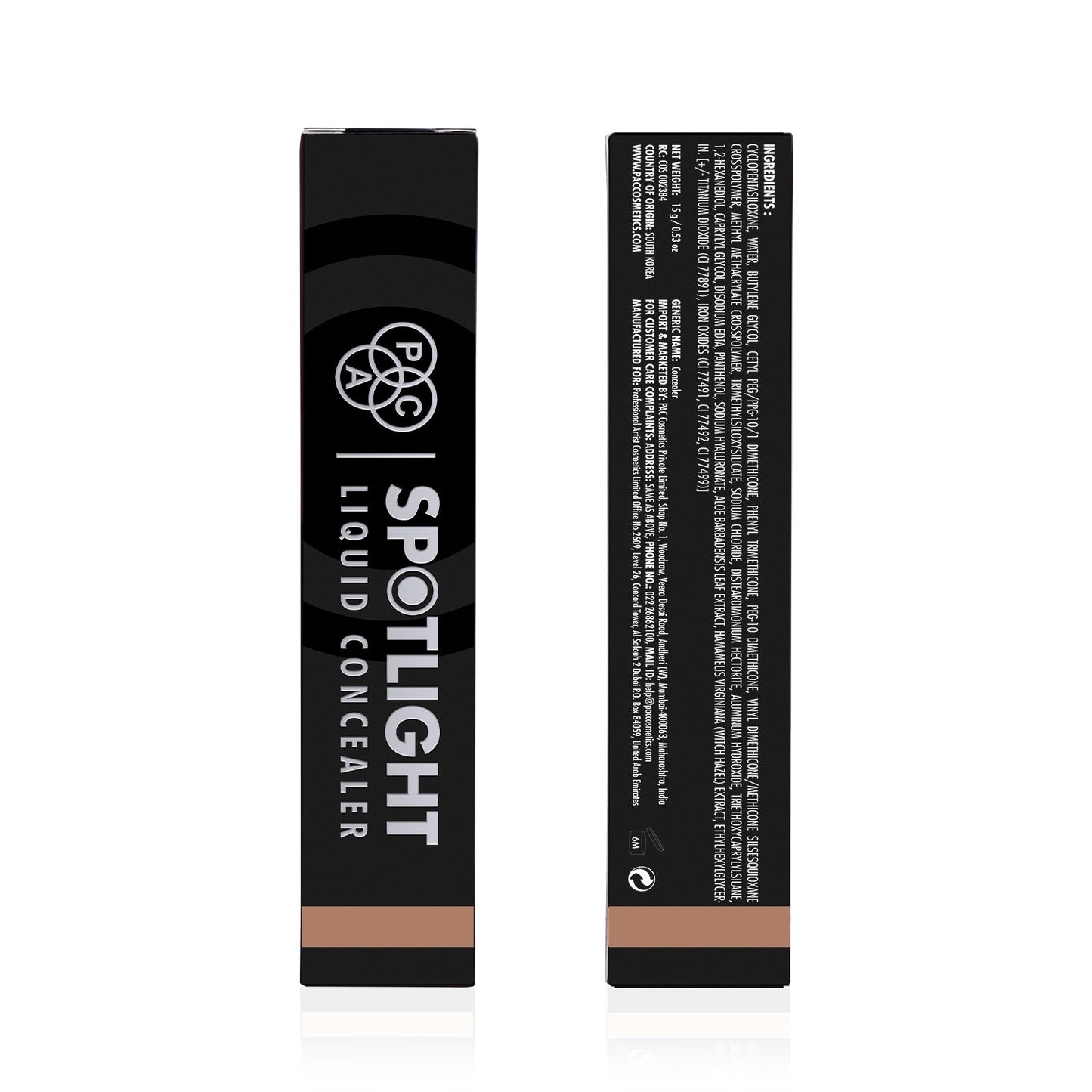 PAC Cosmetics Spotlight Liquid Concealer (15 gm) #Color_Warm Tan