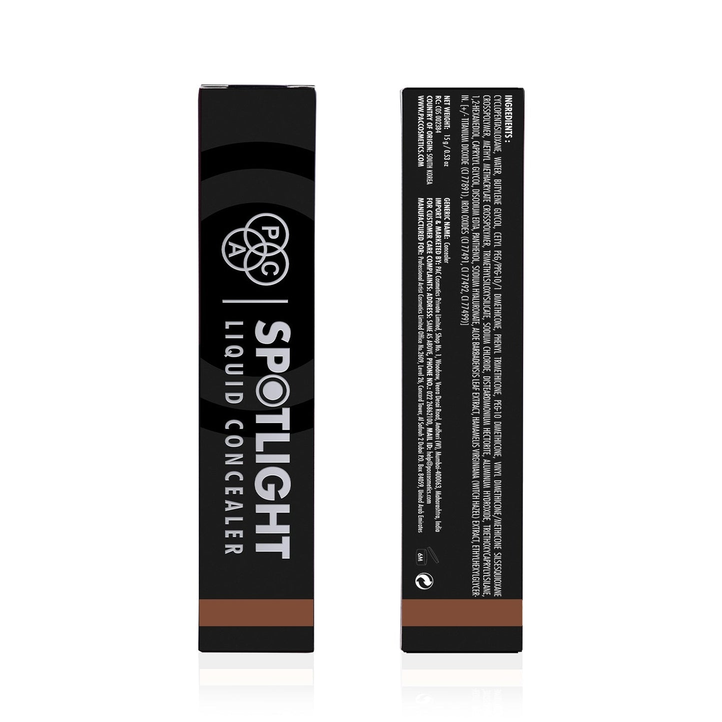 PAC Cosmetics Spotlight Liquid Concealer (15 gm) #Color_Hot Chocolate
