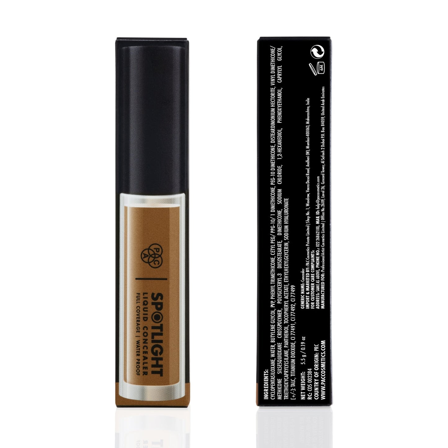 PAC Cosmetics Spotlight Liquid Concealer (5.5 gm) #Color_Chocolate Ganache