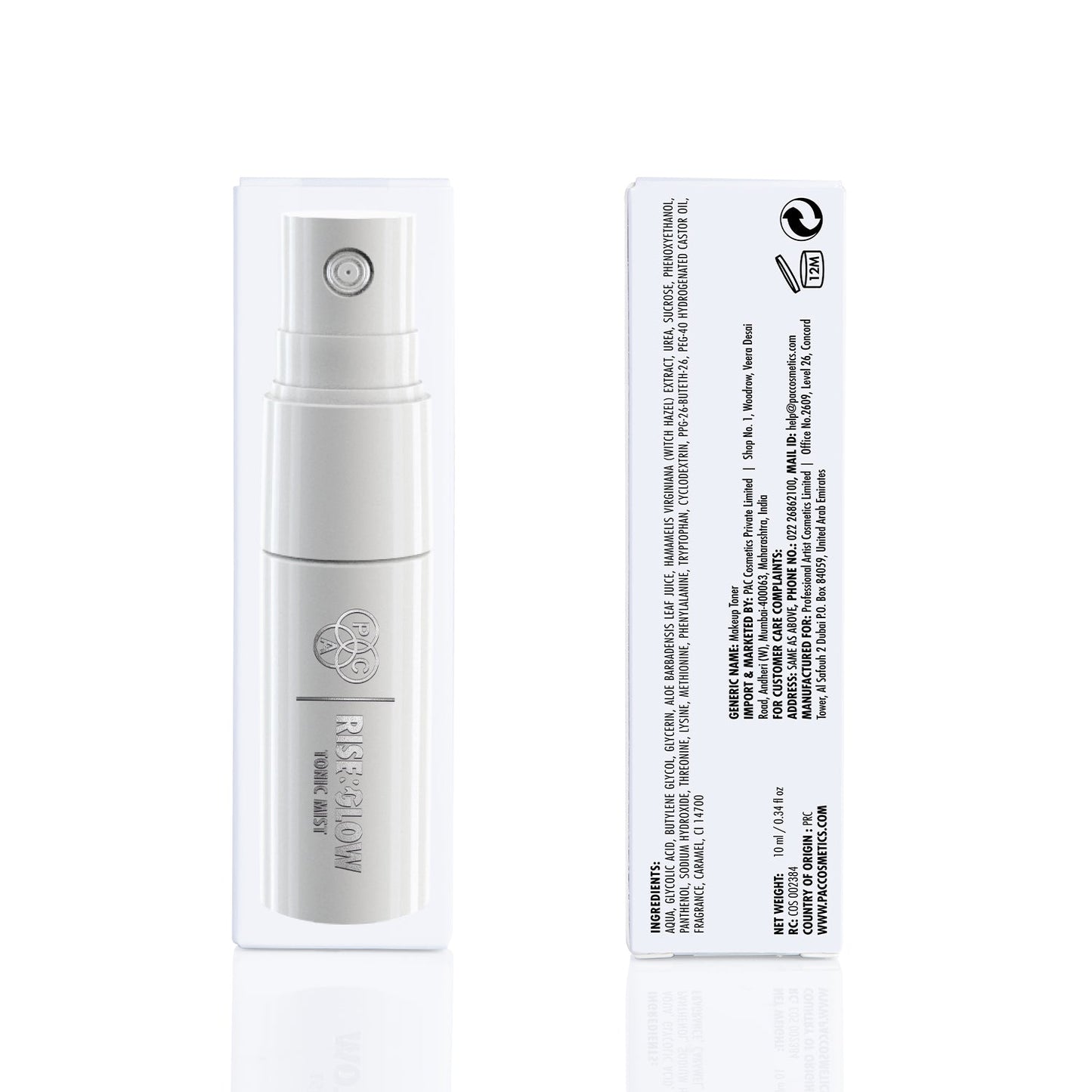 PAC Cosmetics Rise & Glow Tonic Mist #Size_10 ml
