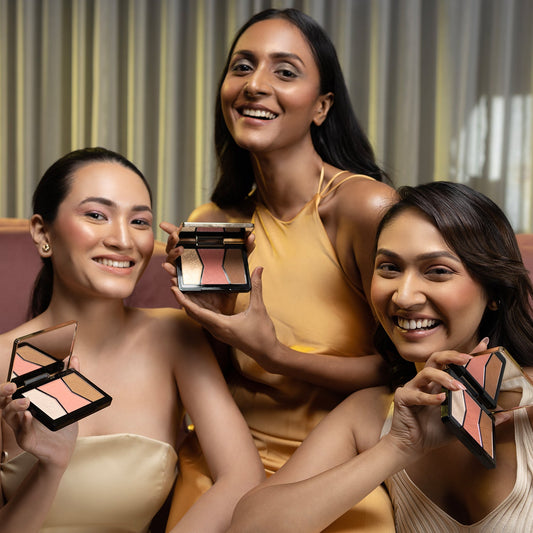 PAC Cosmetics Focus On Me Blush & Highlight X3 (14.5 gm) #Color_Medium