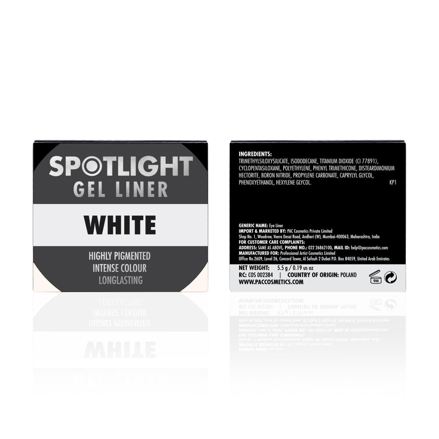 PAC Cosmetics Spotlight Gel Liner (5.5 gm) #Color_White