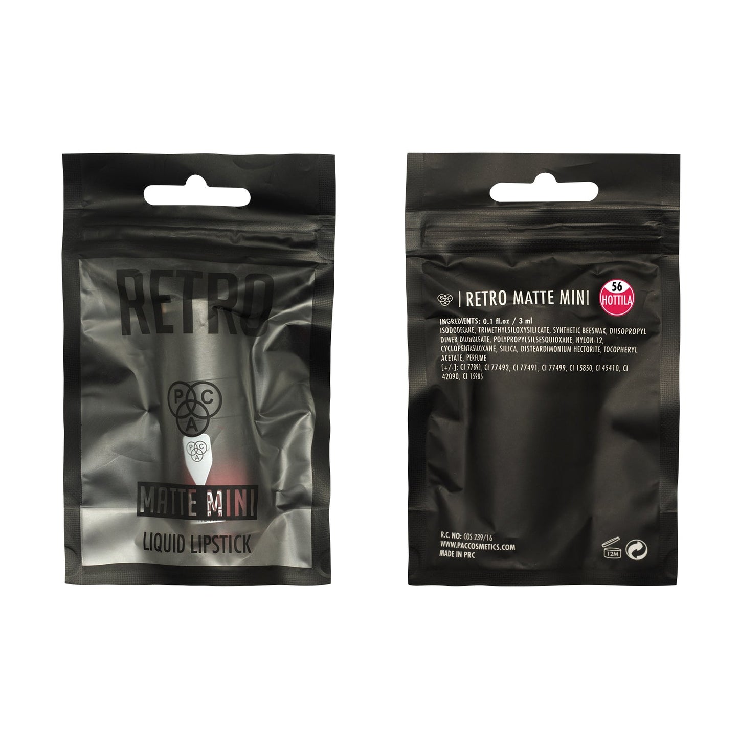 PAC Cosmetics Retro Matte Gloss Mini (3 ml) #Color_Hottila