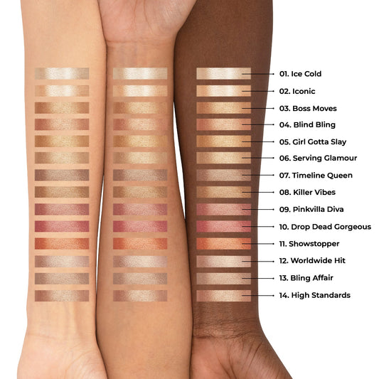 PAC Cosmetics Baked Highlighter #Color_Timeline Queen