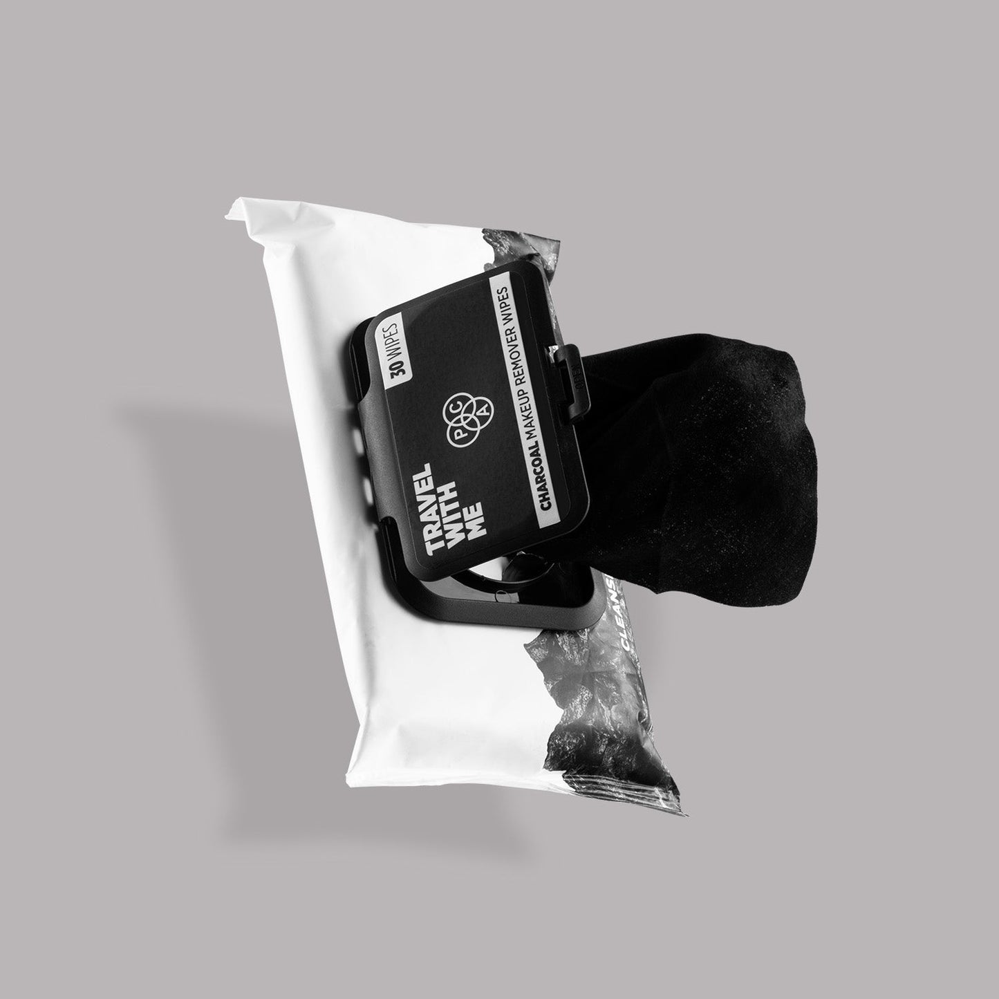 PAC Cosmetics Travel With Me Charcoal Wipes (30 N)